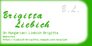 brigitta liebich business card